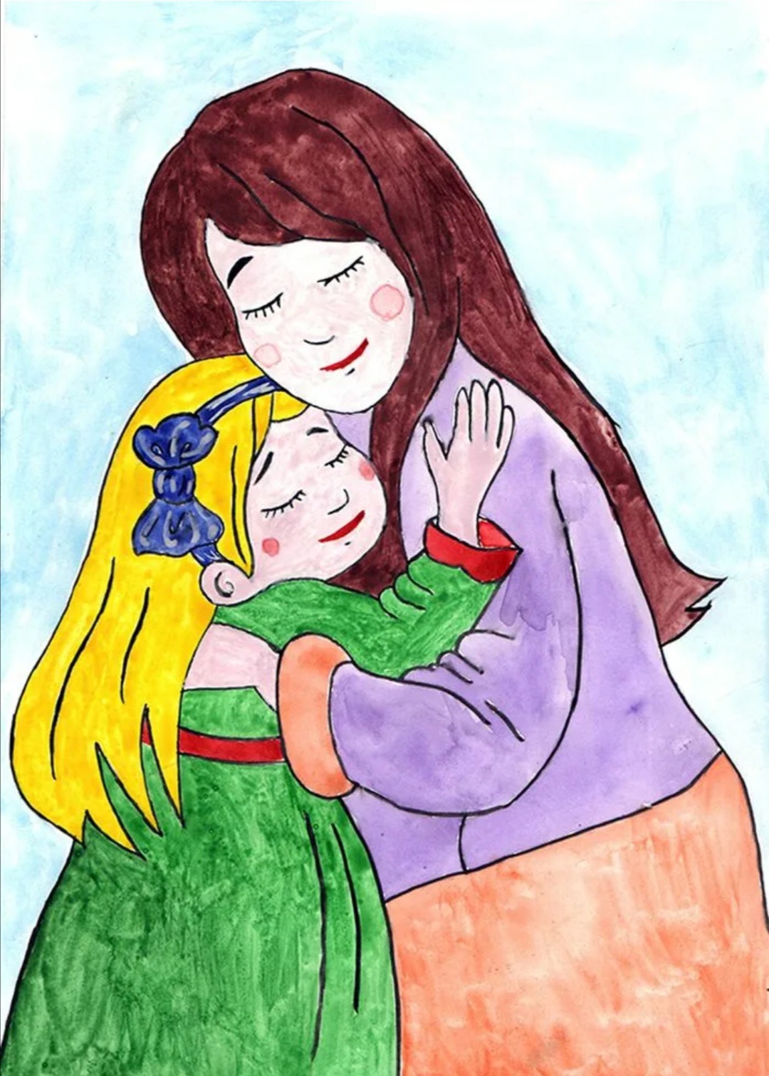 Рисунок мама с ребенком 4 класс. Рисунок для мамы. Рисунок ко Дню матери. Рисунок на тему мама. Рисунок на день мамы.