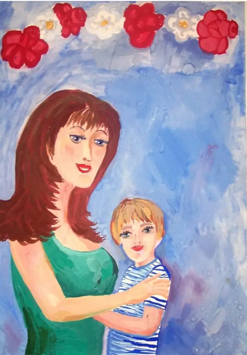 Мама она везде мама. Портрет мамы. Рисунок для мамы. Рисунок ко Дню матери. Рисование мама.